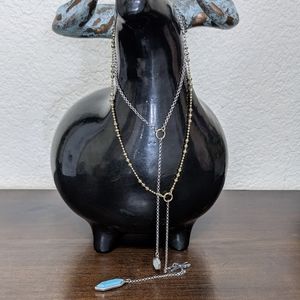 Lucky Brand Multi Strand Charm Necklace